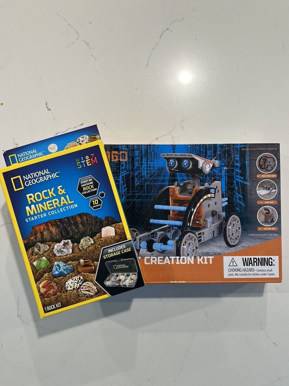 STEM toys: 12-in-1 STEM Solar Robot Kit And Rock And Mineral Set- Gifts for Kids